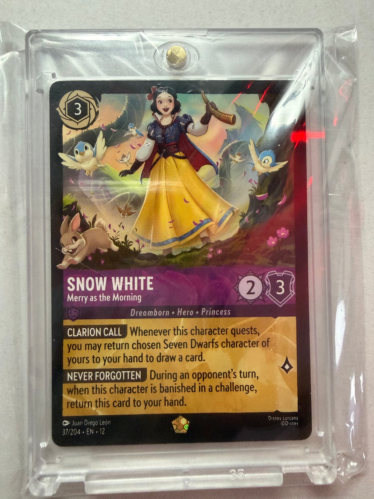 Snow White Lorcana #3 Foil Legendary Wilds Unknown
