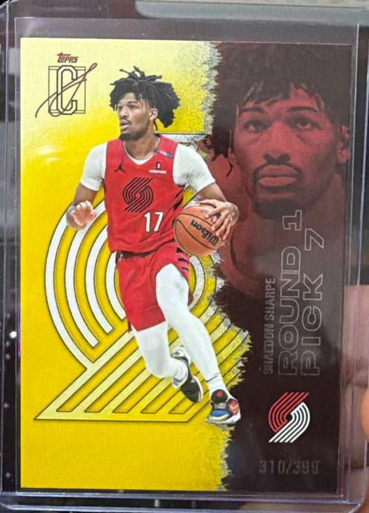 Shaedon Sharpe 310/399 Signature Mega Box 2025/26