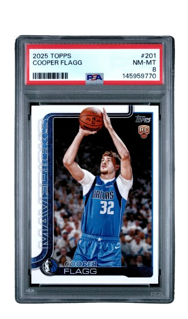 Cooper Flagg RC 201 PSA 8