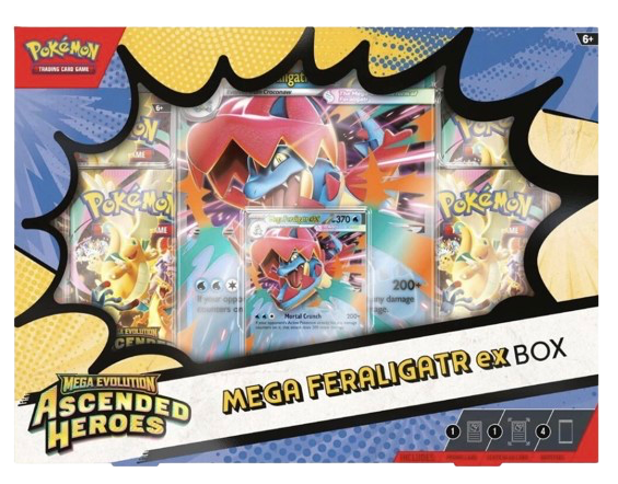 Ascended Hero Mega Feraligatr EX BOX
